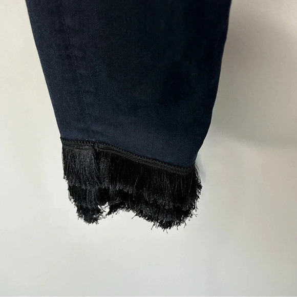 FRAME Lehigh Skinny Byxbee Stretch Jeans size 28 Fringed hems Dark Wash Clqssic - Picture 12 of 12